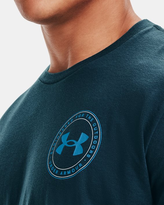 Men's UA Compass T-Shirt, Blue, pdpMainDesktop image number 2